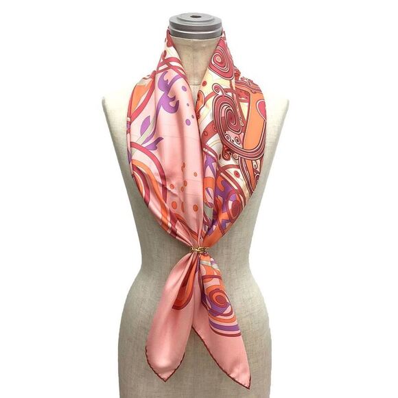 HERMES Pink Scarf - Picture 2 of 3